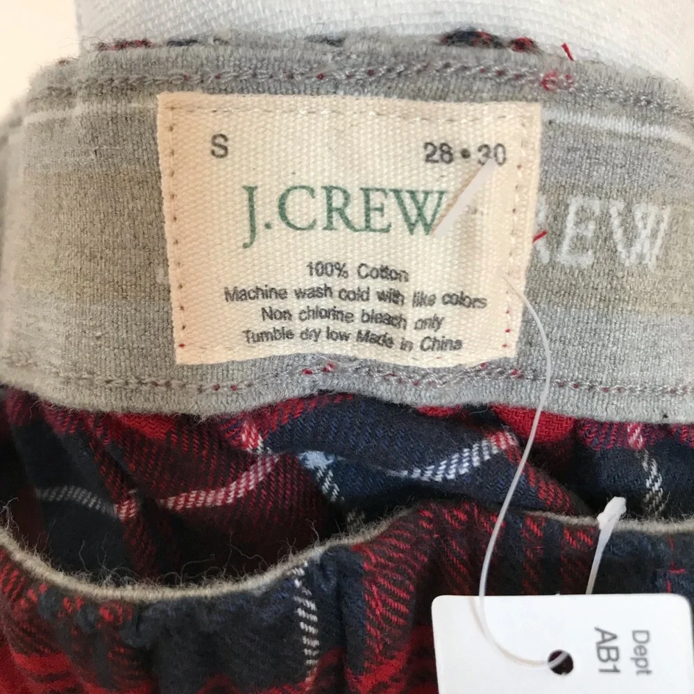 J.Crew flannel plaid boxers